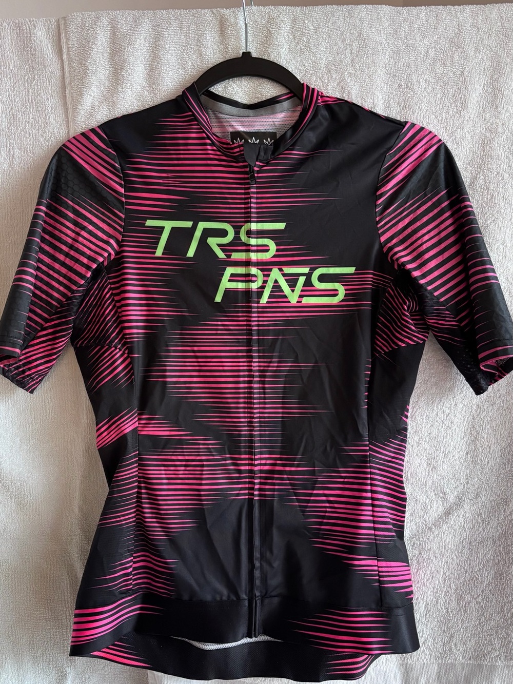 TRS PNS Women’s Cycling Jersey - Black with Pink Accents